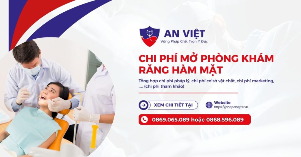 Chi phí mở phòng khám Răng Hàm Mặt