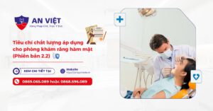 Tiêu chí chất lượng áp dụng cho phòng khám răng hàm mặt