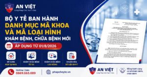 ban hành mã khoa, mã loại hình khám chữa bệnh mới