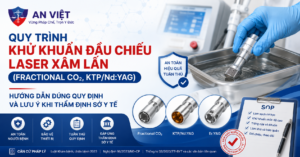 khử khuẩn đầu chiếu Laser xâm lấn