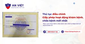 điều chỉnh Giấy phép hoạt động khám bệnh, chữa bệnh